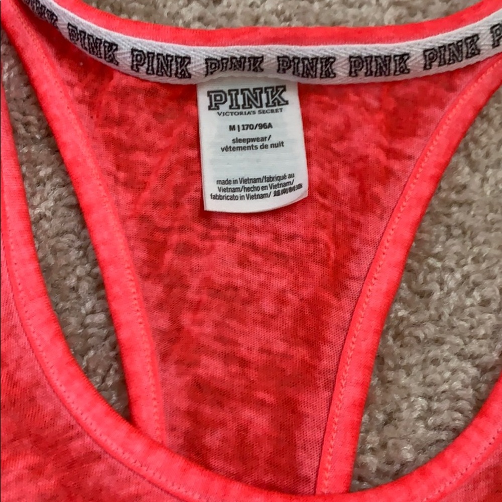 Medium Pink Racer Back Tank - Picture 3 of 5